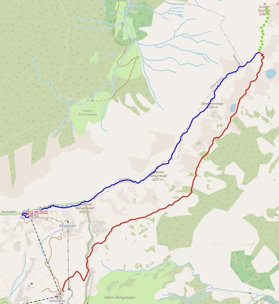 GPS Track Hindelanger Klettersteig